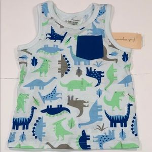 First Impressions Dinosaur Tank Top 12M NWT